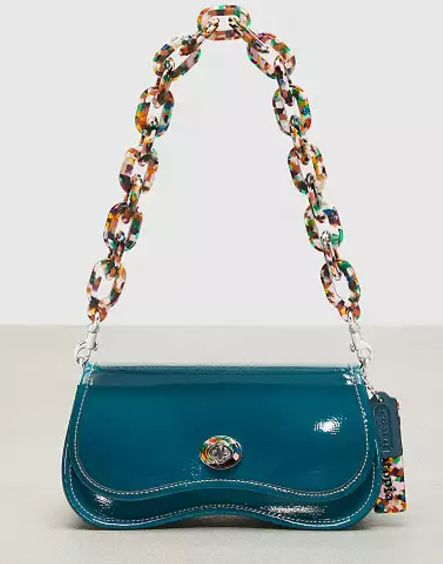 Coach 波浪形Dinky 褶皺漆皮腋下包 @ Coach,5折,多色選 $175 (原價$350)Coach 波浪形Dinky 褶皺漆皮腋下包 @ Coach,5折,多色選