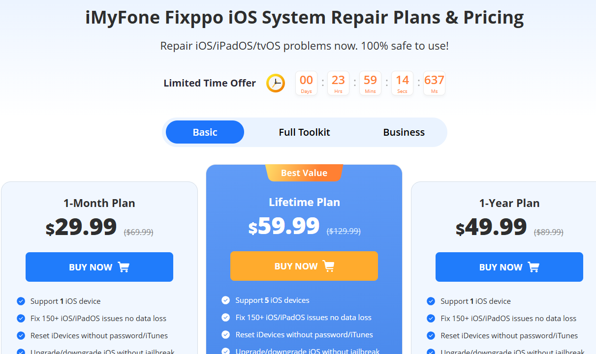 iMyFone Fixppo iOS系统恢复最高2.1折优惠,疯师傅苹果修复大师苹果系统修复,设备重置和iOS升级/降级 iMyFone Fixppo iOS系统恢复最高2.1折优惠,疯师傅苹果修复大师苹果系统修复,设备重置和iOS升级/降级