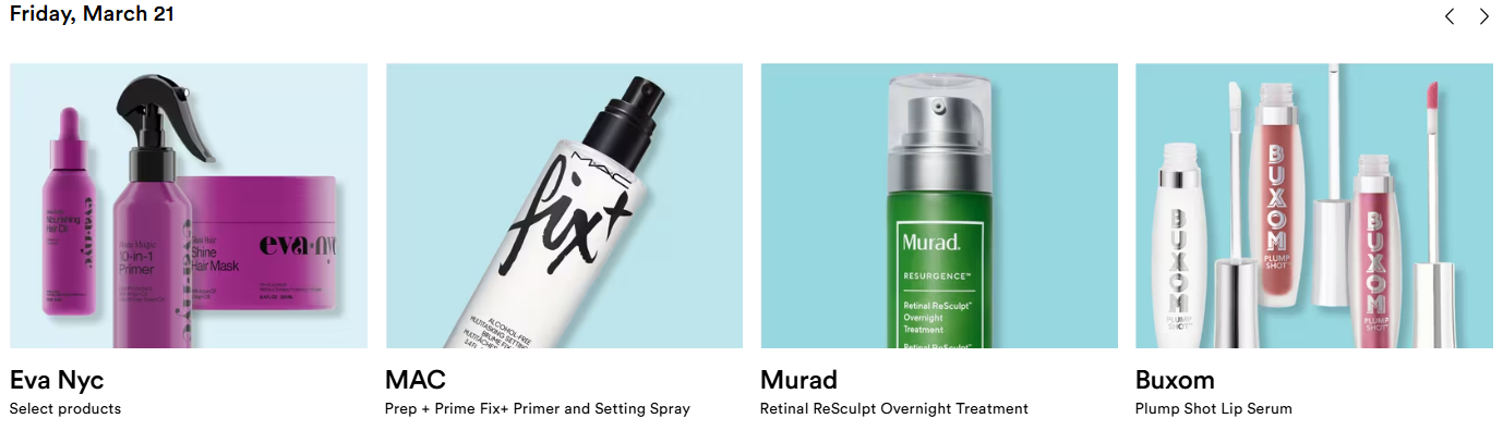 每日不同產品5折Ulta Beauty21天美容盛典 收Estee Lauder, Lancome, MAC, Fenty Beauty, Armani, Clarins, NARS等