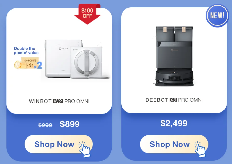 Up to AU$600 off 27th Anniversary Sale @ ECOVACS AU