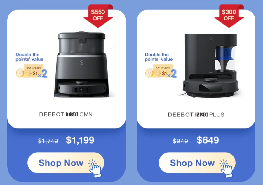 Up to AU$600 off 27th Anniversary Sale @ ECOVACS AU