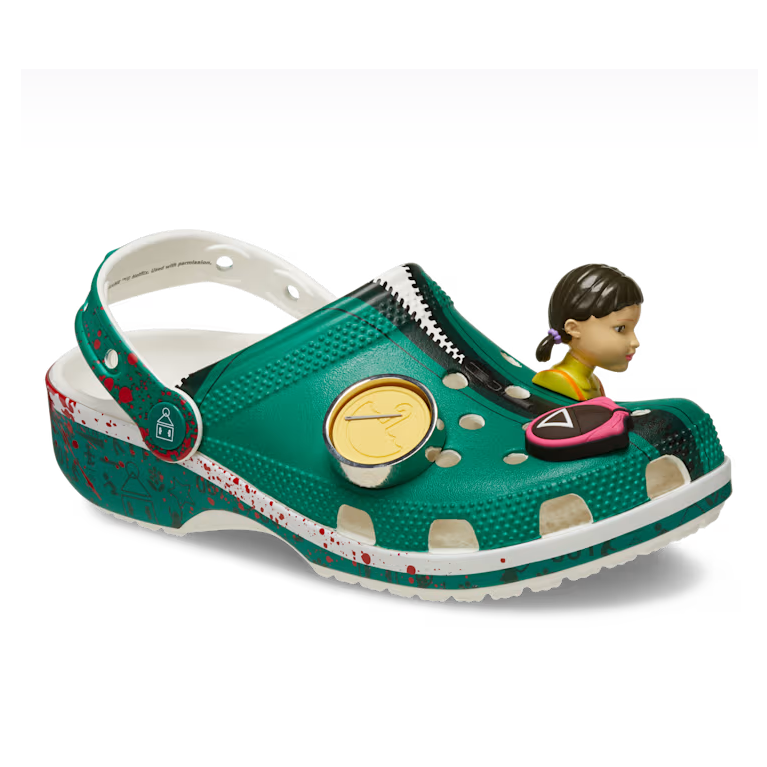 £35 (原价 £69.99) + 免邮Crocs UK官网 Crocs Squid Game 经典洞洞鞋5折特惠 