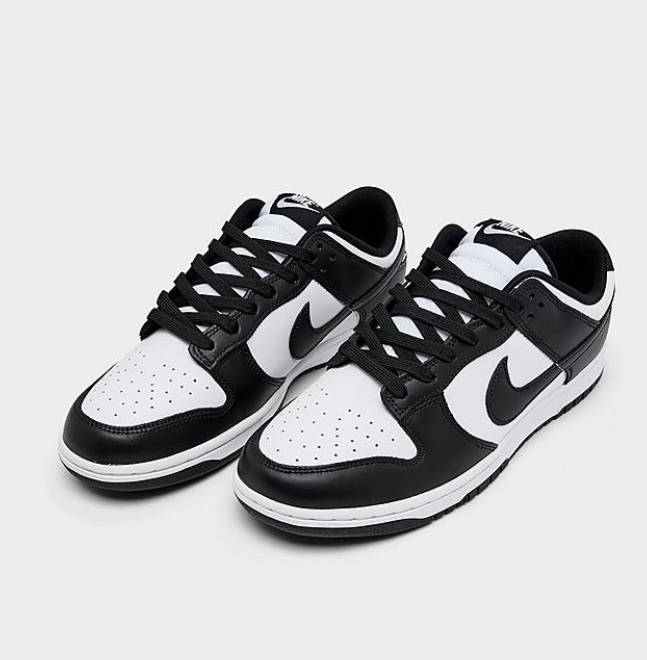 $90 (原價 $115) + 免運費Finish Line官網 Nike Dunk Low Retro 男士複古熊貓板鞋7.8折特惠 
