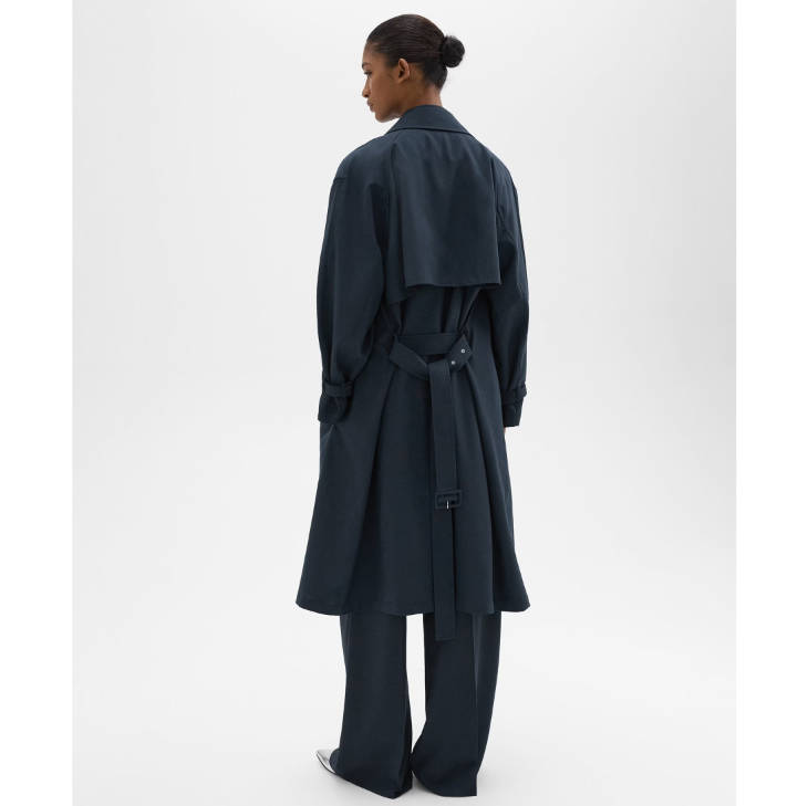 60% Off Double-Breasted Trench Coat in Oxford Wool @ Theory UK £278 (Was £695) + Free Shipping 60% Off Double-Breasted Trench Coat in Oxford Wool @ Theory UK