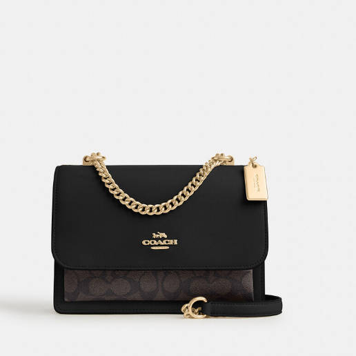 A$430.92 (原价 A$798) + 免邮Coach Outlet AU官网 Coach Klare 老花帆布链条风琴包额外9折特惠 3色可选 