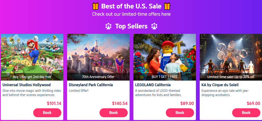 Trip.com North America 精选美国景点及行程,最高可享 75 折优惠 Trip.com North America 精选美国景点及行程,最高可享 75 折优惠