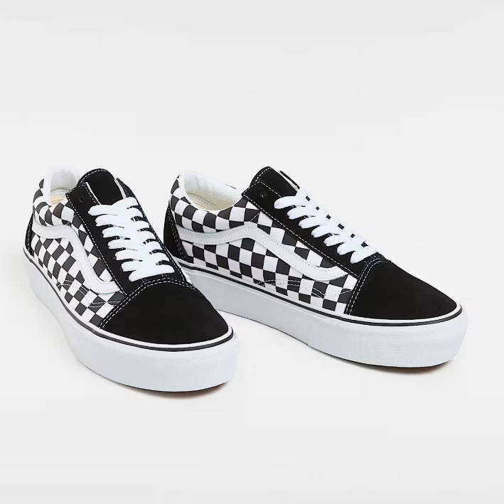 £46.75 (原价 £85) Vans Old Skool 棋盘格厚底板鞋5.5折特惠  