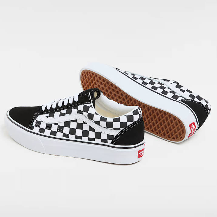 £46.75 (原价 £85) Vans Old Skool 棋盘格厚底板鞋5.5折特惠  