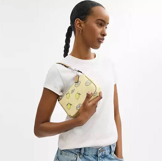 $56.40 (Value $188) 70% Off Coach Nolita 19 With Lemon Print @ Coach Outlet