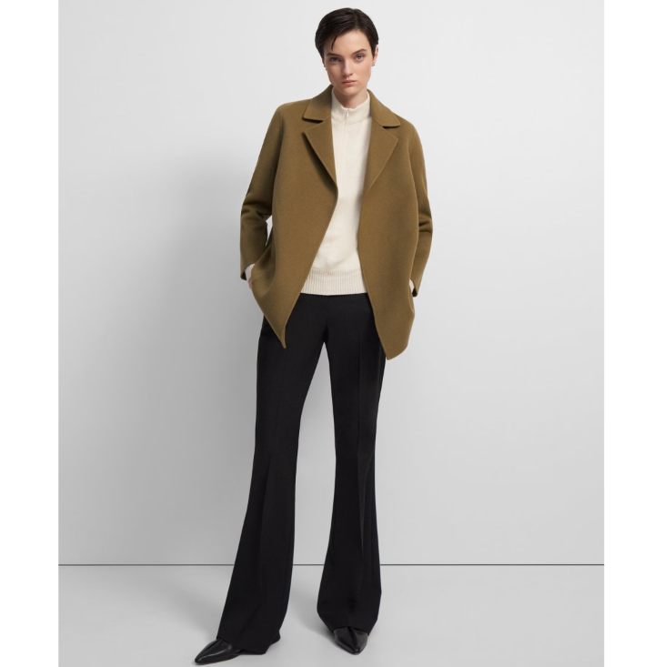 Theory Clairene 双面羊毛羊绒短款大衣4折特惠 2色可选  £210 (原价 £525) + 免邮Theory Clairene 双面羊毛羊绒短款大衣4折特惠 2色可选