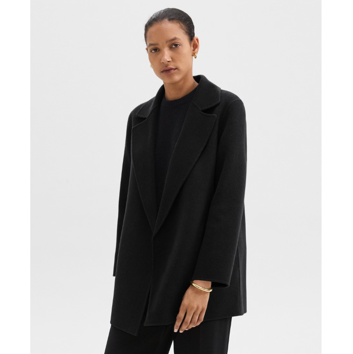 Theory Clairene 双面羊毛羊绒短款大衣4折特惠 2色可选  £210 (原价 £525) + 免邮Theory Clairene 双面羊毛羊绒短款大衣4折特惠 2色可选