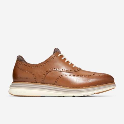 $119.95 (原价 $205) + 免邮Cole Haan ØriginalGrand Ultra Wingtip 男士牛津鞋5.9折热卖 