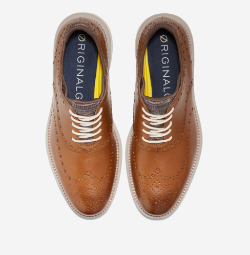 $119.95 (原价 $205) + 免邮Cole Haan ØriginalGrand Ultra Wingtip 男士牛津鞋5.9折热卖 