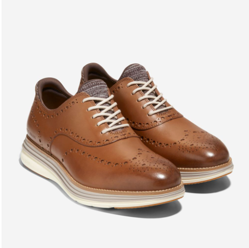 $119.95 (原价 $205) + 免邮Cole Haan ØriginalGrand Ultra Wingtip 男士牛津鞋5.9折热卖 