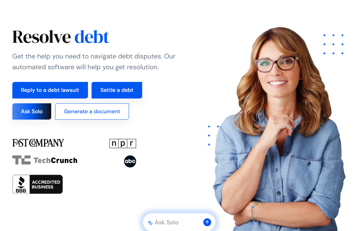 Ask Solo: Solo now gives you unlimited access to expert help with our best-in-class AI built on the award-winning ChatGPT-4o. It’s passed both the bar and CPA exams — and now it’s here to help you navigate legal and financial questions with confidence.