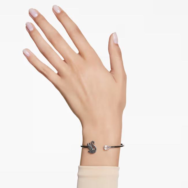 $137 (原价 $229) Swarovski Swan 黑天鹅手镯6折特惠 