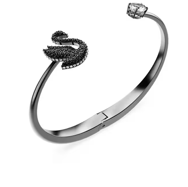 $137 (原价 $229) Swarovski Swan 黑天鹅手镯6折特惠 