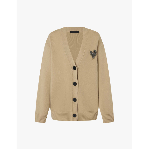 MO&Co. 女士含羊绒针织开衫7.2折特惠 2色可选 $269 (原价 $375) MO&Co. 女士含羊绒针织开衫7.2折特惠 2色可选