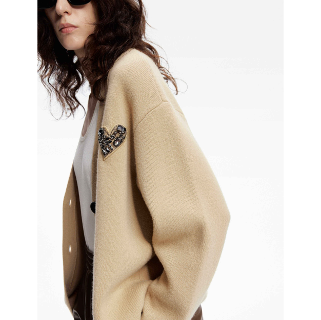 MO&Co. 女士含羊绒针织开衫7.2折特惠 2色可选 $269 (原价 $375) MO&Co. 女士含羊绒针织开衫7.2折特惠 2色可选