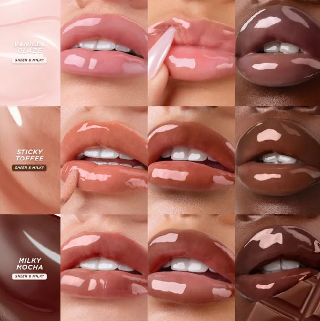 New! Honey Infused Lip Oil Fall Edition in Milky Mocha, Sticky Toffee & Vanilla Glazed @ Gisou $28New! Honey Infused Lip Oil Fall Edition in Milky Mocha, Sticky Toffee & Vanilla Glazed @ Gisou