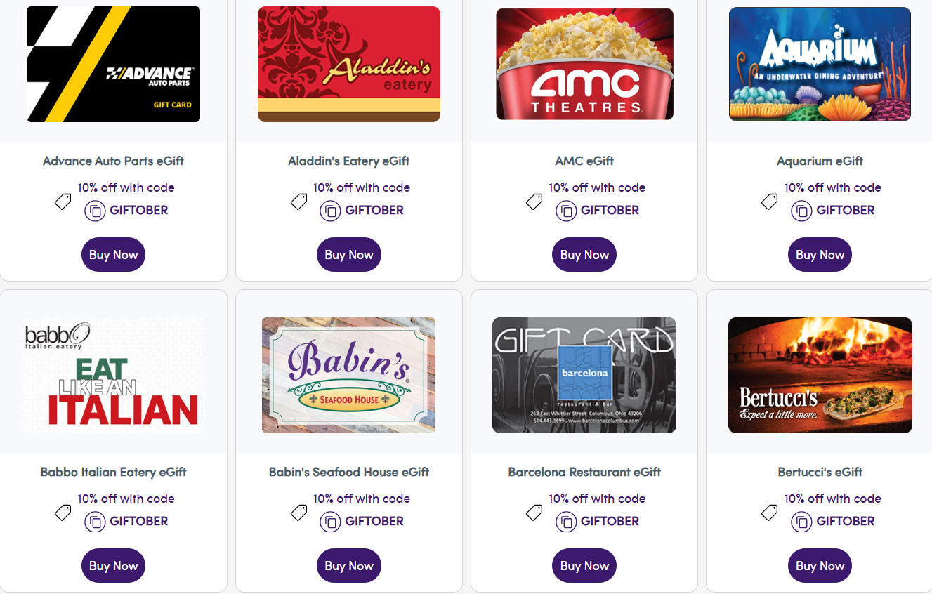 Giftcards.com 精选电子礼卡9折大促 Giftcards.com 精选电子礼卡9折大促