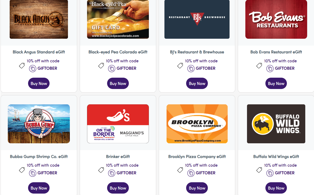 Giftcards.com 精选电子礼卡9折大促 Giftcards.com 精选电子礼卡9折大促