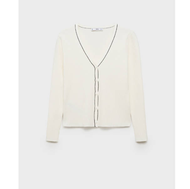 MANGO V领针织开衫5折热卖 $29.99 (原价 $59.99) MANGO V领针织开衫5折热卖