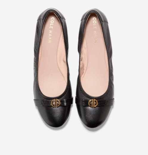 $79.95 (原价 $160) Cole Haan Tova 女士芭蕾平底鞋5折特惠 2色可选  