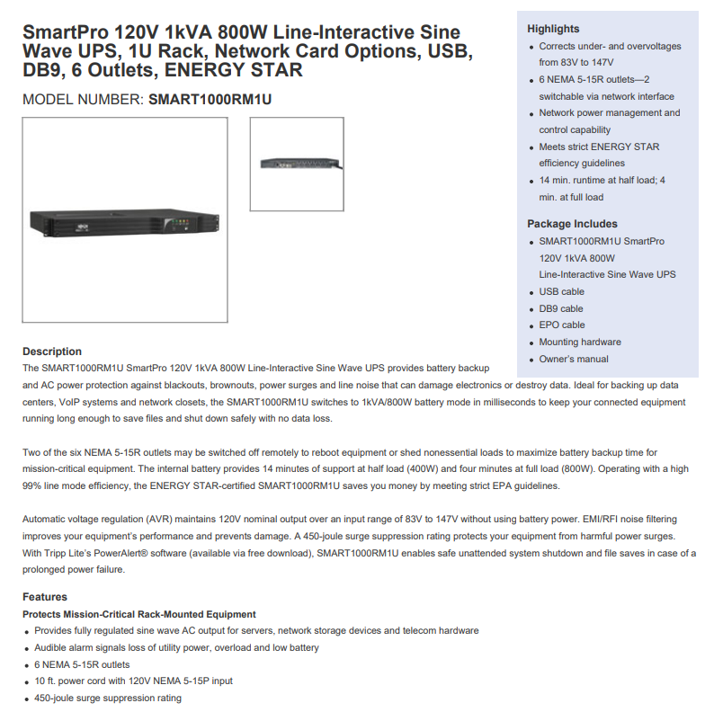Eaton Tripp Lite 系列 @Newark!