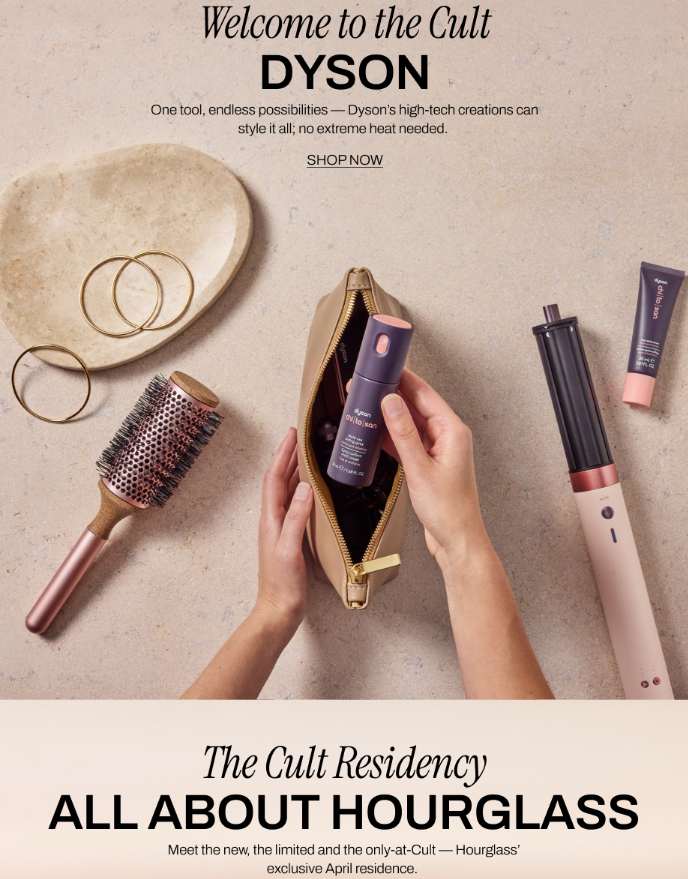 进阶美学：Cult Beauty 带你领略 Hourglass 与 Dyson 的魅力